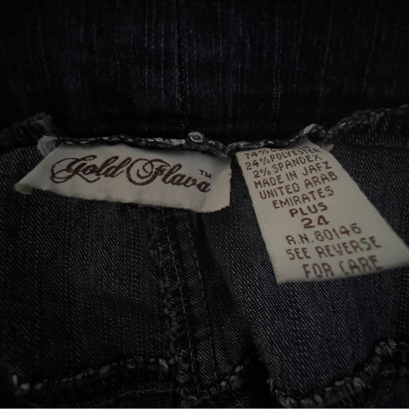 Gold Flava women’s denim shorts size 24 plus NWOT - Picture 9 of 9